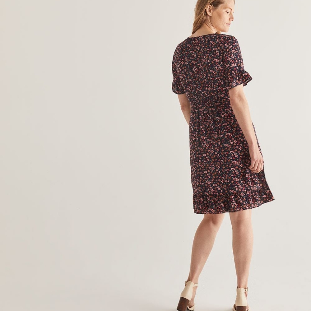 ๐ต๏ธ๐ Smocked Waist Dress with Ruffles - Picture 3 of 6